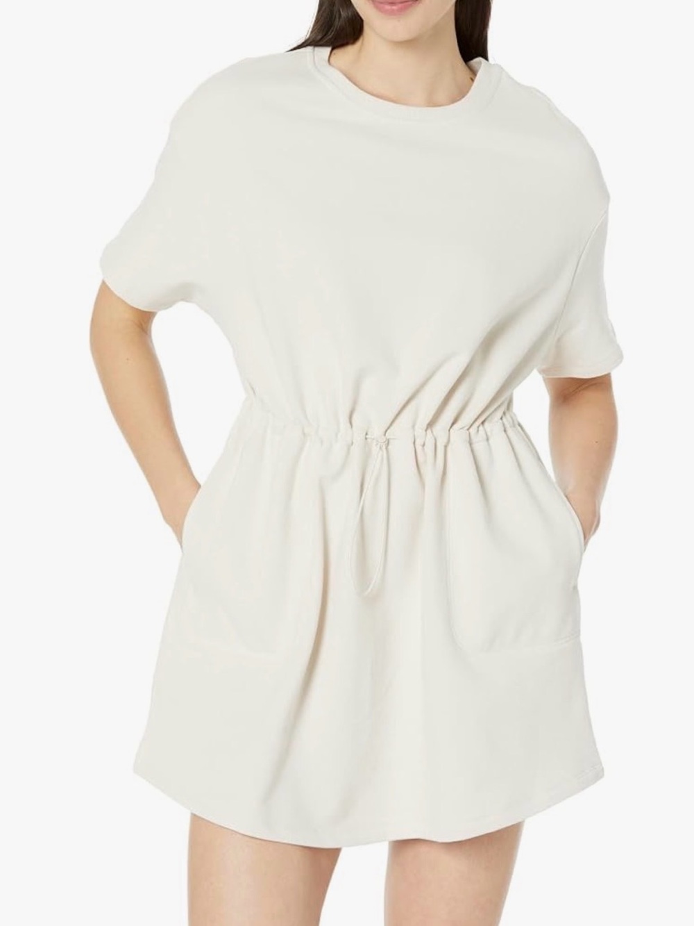 UGG Women's Anisha Mini Drawstring Waist Dress in Antique